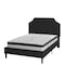 Flash Furniture Full Size Black Fabric Platform Bed with Mattress SL-BM10-6-GG - alternate 4